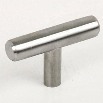 euro 2 50mm cabinet stainless steel t pull bar handle|Euro T Bar Solid Stainless Cabinet Handle Pull/Knob with Flexi.